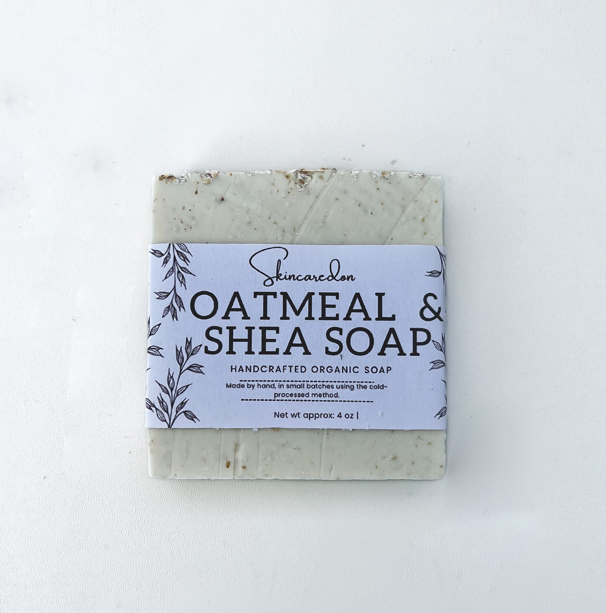 SHEA BUTTER & OATMEAL 4oz BAR SOAP